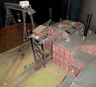 Modell eines Torf-Kraftwerkes