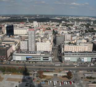 Widok z Pałacu Kultury