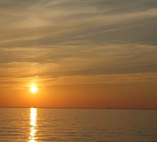 Zachód słońca w Międzyzdrojach