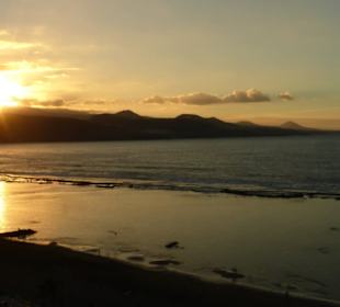 Sonnenuntergang Stadtstrand Playa de las Canteras
