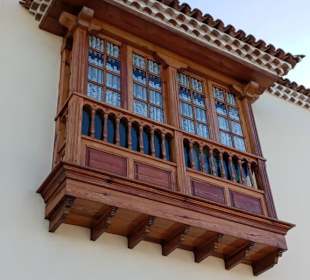 Typischer Balkon in Icod de los Vinos