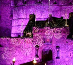 Schaubild koreanischer Frühling an der Burg