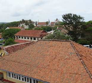Blick von der Mauer in das Fort