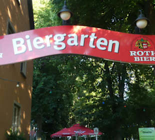 Im vielleicht schönsten Biergärten Schweinfurts