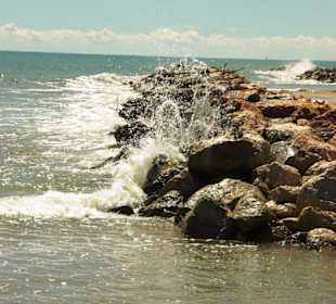 Wellenbrecher in Action