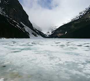 Lake Louise, allerdings gefroren