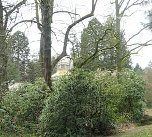 Blick zur rumänisch-orthodoxen Stourdza-Kapelle