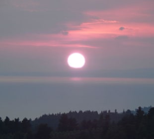 Sonne über dem Meer