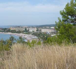 Sicht auf die Hotels von der schwarzen Nase
