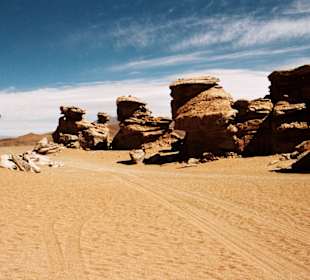 Rocks in Salar de Uyuni-Bolivia