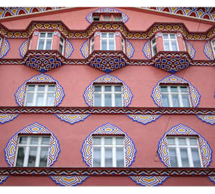 Häuserfassade in Ljubljana
