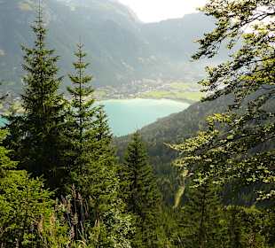 Blick beim Abstieg