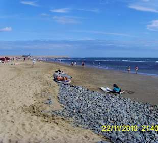 Strandsituation Maspalomas Gran Canaria