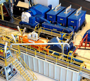 Modell einer Ölförderungsanlage