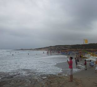 Warnung für Badegäste - sehr starker Wind