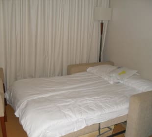 Ausziehbare Doppelcouch im 2. Zimmer