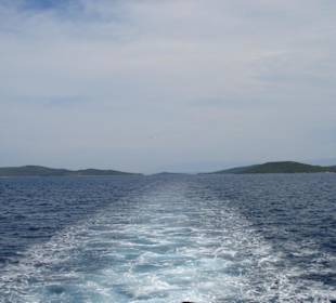 Blick zurück zum Ausgangspunkt der Reise