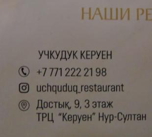 Restaurant UCHQUDUQ Keruen in Nur-Sultan 