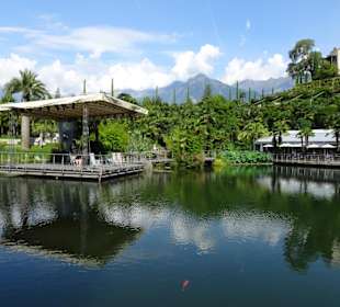 Am Teich der Gärten von Trauttmansdorff