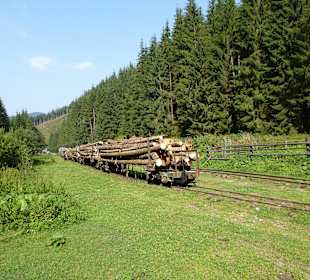 Volle Loren zum Abtransport
