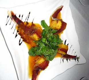 Entenbrust mit Polenta als Vorspeise