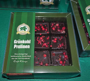 Grünkohl-Pralinen bei "Hallo Grünkohl"