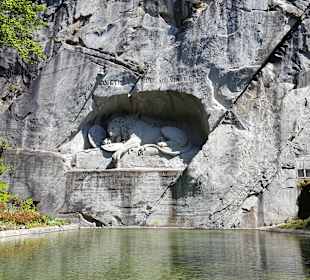 Löwendenkmal - eine Ruheoase mitten in der Stadt