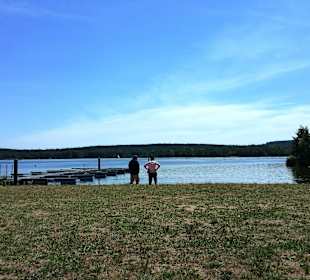 Am Hundestrand etwas Betrieb