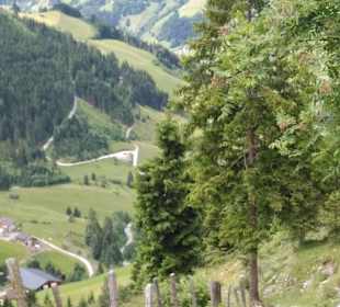 Abstieg von der Unterwandhütte