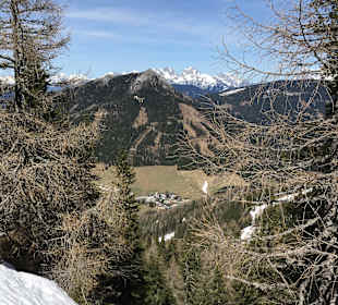Blick von der Wichtelhütte ins Tal