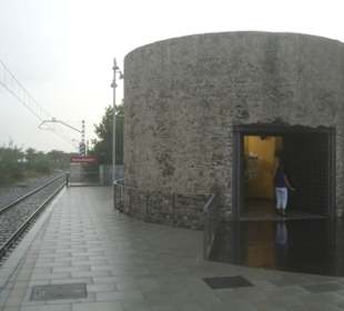 Bahnhof im alten Wachtturm