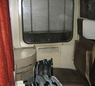 Schlafabteil im Sleepertrain
