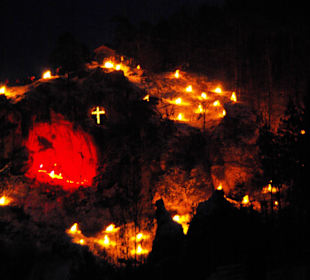 Nahaufnahme der Grotte