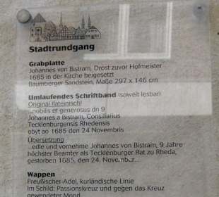 Ev. Stadtkirche Rheda - Grabplatten