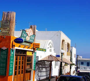Santorin selbst im Bild Landschaft, Stadt