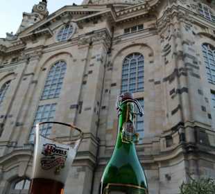 Blick vom Restaurant DRESDEN 1900 zur Frauenkirche