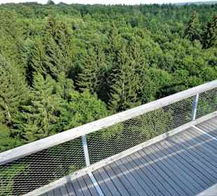 Auf der obersten Etage des Turmes