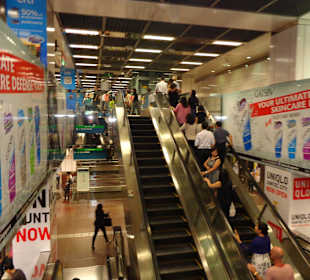 Rolltreppe nach oben