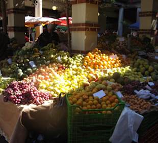 Obststand Markthalle Funchal