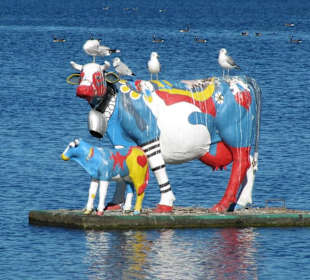 Figur auf dem Wasser