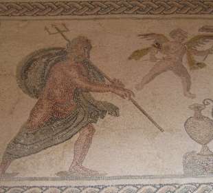 Schön freigelegt, im Mosaikenhaus zu sehen  