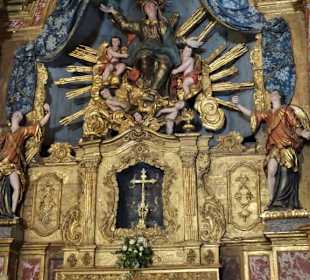 Details des Hauptaltars Notre-Dame del Prat