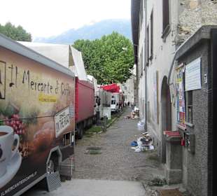 Wochenmarkt in Morbegno