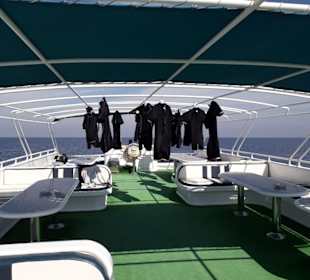 Rosetta 3 trocknen der Anzüge an Bord