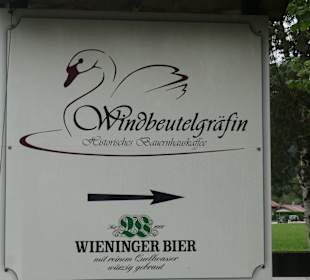 Beim Café Windbeutelgräfin in Ruhpolding