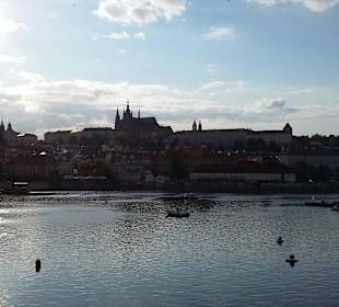 Prager Burg mit Moldau