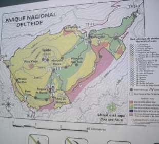 Mapa Teide