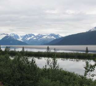 Erste Gletscher in Sicht