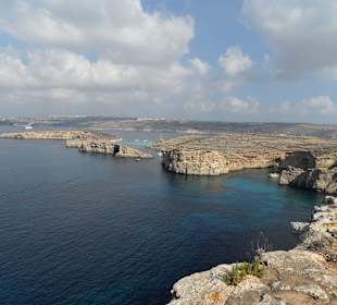 Blaue Lagune von Oben