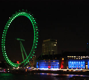 London Eye bei Nacht